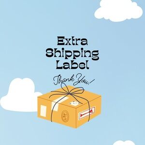 Extra Shipping Label for Package Over 5lbs